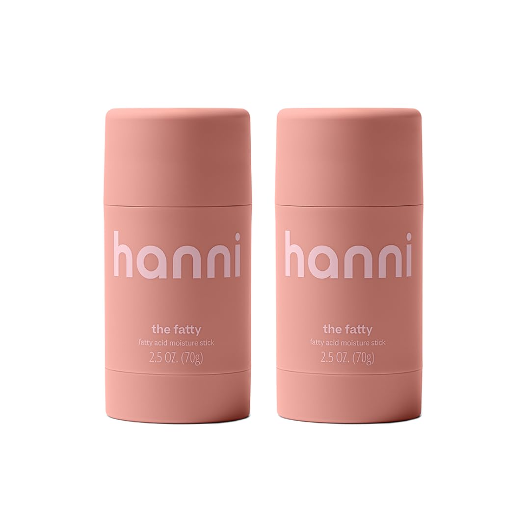 HANNI Fatty Body Moisturizer Stick with Fatty Acids, Travel Size Friendly Solid Lotion for Plumping and Hydration, Fragrance-Free and Safe for Sensitive Skin, 2.5 oz